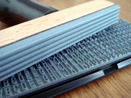 Custom rubber stamp