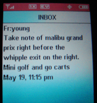 Take note of malibu grand prix...